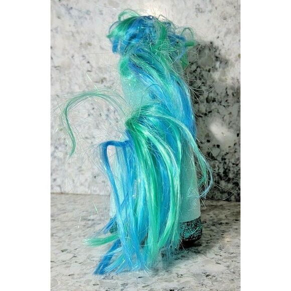 Ty Beanie Boos TOPAZ The Little Pony Teal Glitter Green Blue Iridescent Hair NWT - Picture 5 of 8
